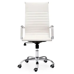 Silla de oficina Letter giratoria símil piel 106-116x64x64 cm