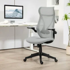 Silla de oficina Álex Homcom basculante altura regulable 113-121x66x66 cm