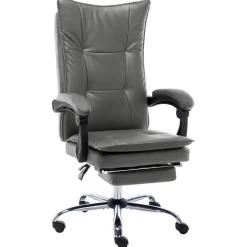 Silla de oficina Linna con reposapiés reclinable 113-120x64x68 cm