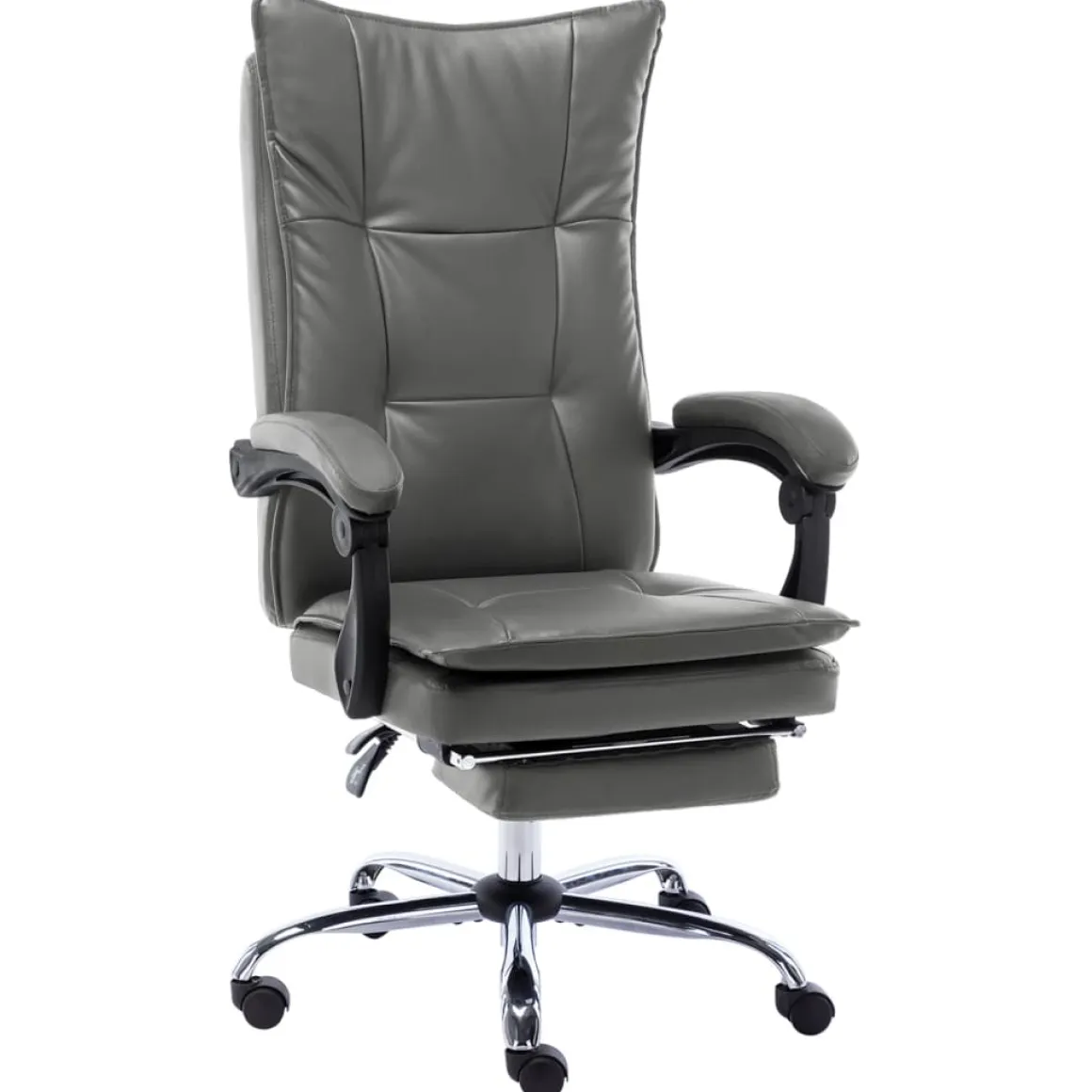 Silla de oficina Linna con reposapiés reclinable 113-120x64x68 cm