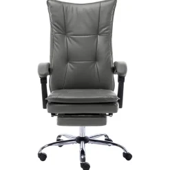 Silla de oficina Linna con reposapiés reclinable 113-120x64x68 cm