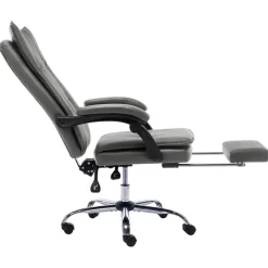Silla de oficina Linna con reposapiés reclinable 113-120x64x68 cm