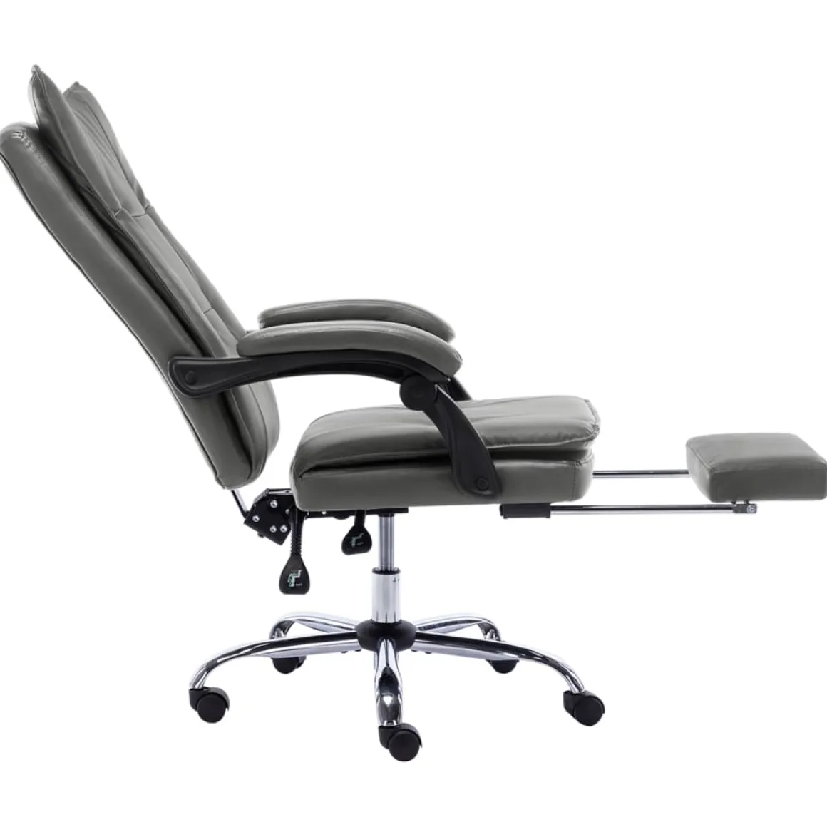 Silla de oficina Linna con reposapiés reclinable 113-120x64x68 cm