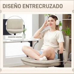 Silla de oficina Nori Homcom altura ajustable 97x76x70 cm