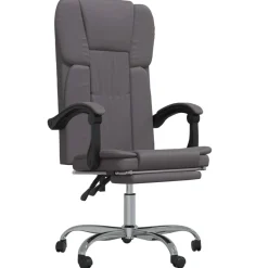 Silla de oficina Nusar reclinable con reposapiés 112,5-122x63x56 cm