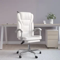 Silla de oficina Pulssar reclinable con reposapiés 112,5-122x63x56 cm
