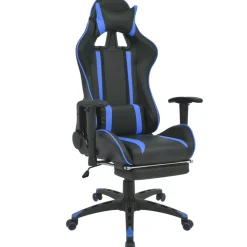 Silla de oficina Race altura regulable reclinable azul 126-136x70x71 cm