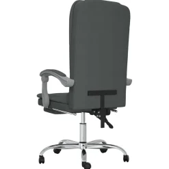 Silla de oficina Roca reclinable con altura ajustable 112,5-122x63x56 cm