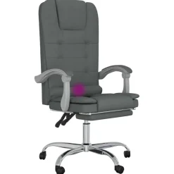 Silla de oficina Roca reclinable con altura ajustable 112,5-122x63x56 cm