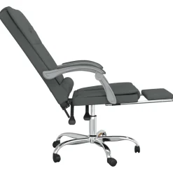 Silla de oficina Roca reclinable con altura ajustable 112,5-122x63x56 cm