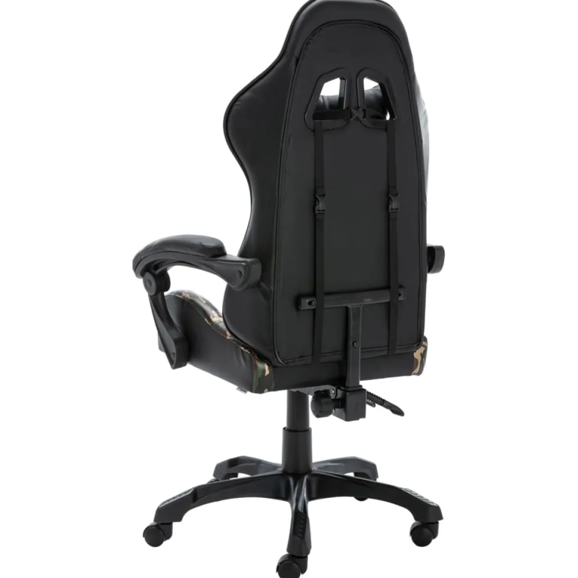 Silla de oficina Rocky altura regulable + cojines negro 117-125x68x56 cm