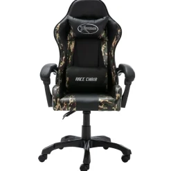 Silla de oficina Rocky altura regulable + cojines negro 117-125x68x56 cm
