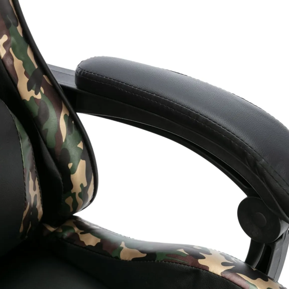 Silla de oficina Rocky altura regulable + cojines negro 117-125x68x56 cm