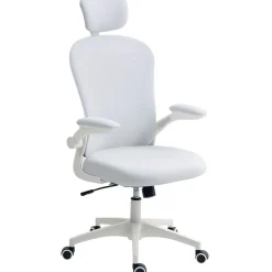 Silla de oficina Ryan Vinsetto soporte lumbar diseño basculante 112-120x62x64 cm