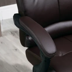Silla de oficina Ryton Vinsetto reclinable con altura ajustable marrón 118-125x65x65 cm