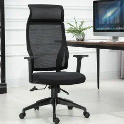 Silla de oficina Salu Vinsetto altura ajustable reclinable 120,9-128,9x64x61 cm