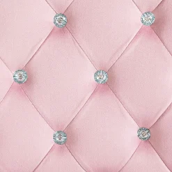 Silla de oficina Spring Vinsetto altura ajustable + respaldo inclinable rosa 93-103x59,5x60,5 cm