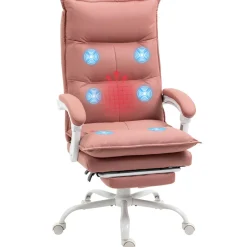 Silla de oficina Tebhe Vinsetto función masaje 5 modos 114-121,5x66x74 cm
