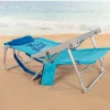 Silla de playa Aktive reclinable 5 posiciones azul