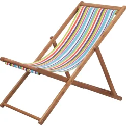 Silla de playa VidaXL plegable con respaldo reclinable 90x60,5x98,5 cm