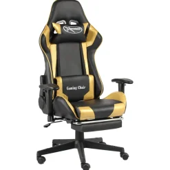 Silla gaming Elite altura ajustable con reposapiés 123-133x68x69 cm