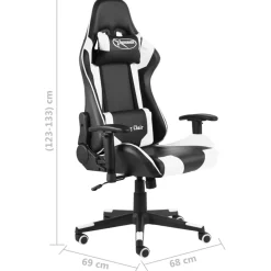 Silla gaming Kenssi altura ajustable reclinable 123-133x68x69 cm