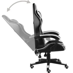 Silla gaming Louren altura regulable con reposacabezas 115-160x62x69 cm
