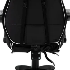 Silla gaming regulable con reposapiés