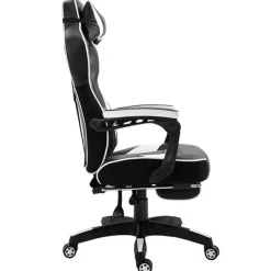 Silla gaming regulable con reposapiés