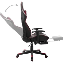 Silla gaming Soul altura regulable con reposapiés 123-133x67x61 cm