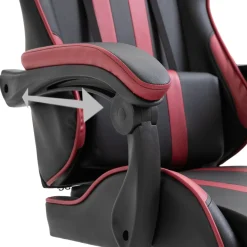 Silla gaming Volutha con reposabrazos reclinable 115-122x61,5x68 cm