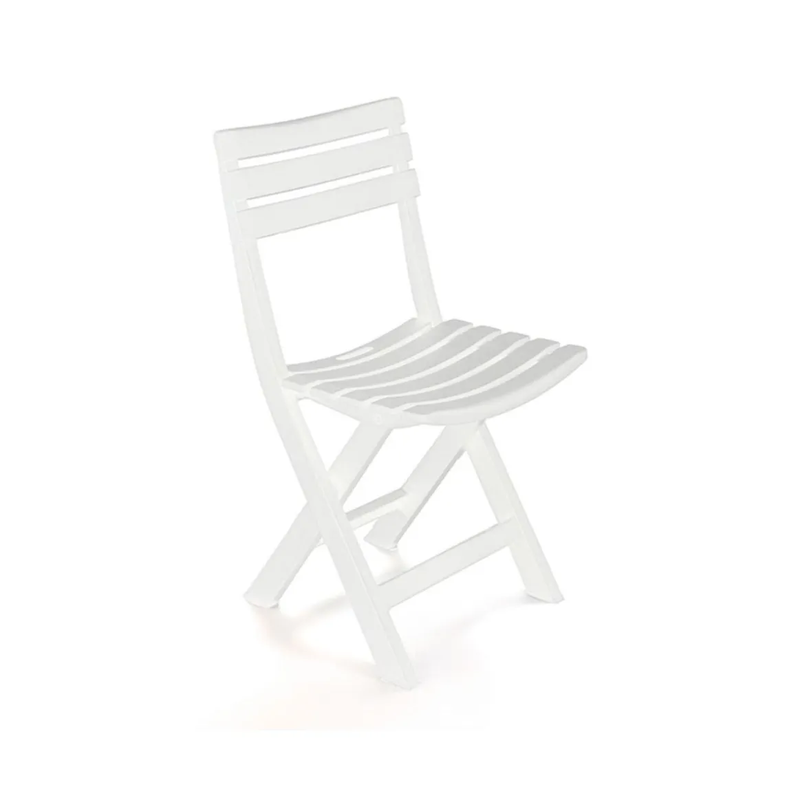Silla plegable Birki blanco 78x44x41 cm