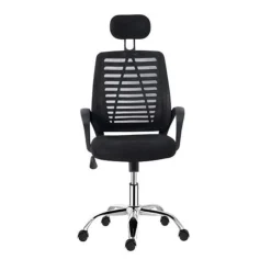 Sillón de despacho Repo altura ajustable negro 91-102x47x50 cm