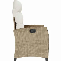 Sillón de jardín Callangate respaldo reclinable + mesa lateral 94x65x58 cm