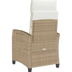 Sillón de jardín Callangate respaldo reclinable + mesa lateral 94x65x58 cm