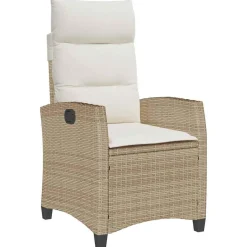 Sillón de jardín Callangate respaldo reclinable + mesa lateral 94x65x58 cm