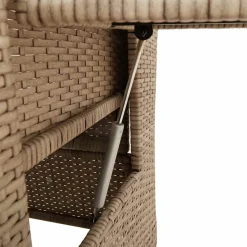 Sillón de jardín Callangate respaldo reclinable + mesa lateral 94x65x58 cm