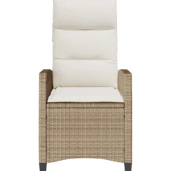 Sillón de jardín Callangate respaldo reclinable + mesa lateral 94x65x58 cm