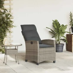 Sillón de jardín Callangate respaldo reclinable + mesa lateral 94x65x58 cm