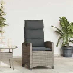Sillón de jardín Callangate respaldo reclinable + mesa lateral 94x65x58 cm