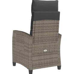 Sillón de jardín Callangate respaldo reclinable + mesa lateral 94x65x58 cm