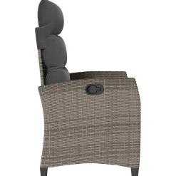 Sillón de jardín Callangate respaldo reclinable + mesa lateral 94x65x58 cm