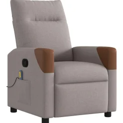 Sillón de masaje Catalina reclinable + 6 puntos de masaje + mando gris 84-100x69x86 cm