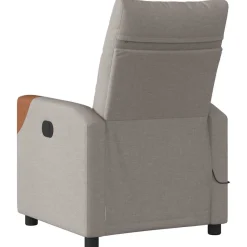 Sillón de masaje Catalina reclinable + 6 puntos de masaje + mando gris 84-100x69x86 cm