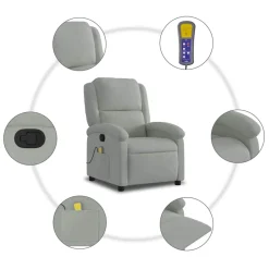 Sillón de masaje Ceiba reclinable 6 puntos con mando a distancia 99,5x71x86,5 cm