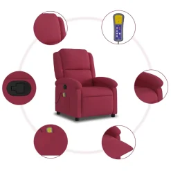 Sillón de masaje Ceiba reclinable 6 puntos con mando a distancia 99,5x71x86,5 cm