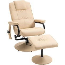 Sillón de masaje eléctrico Homcom con reposapiés