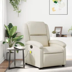 Sillón de masaje Ficus reclinable 6 puntos de masaje 99,5x71x86,5 cm