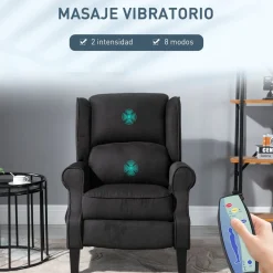 Sillón de masaje Madreselva Homcom reclinable con mando a distancia 101x78x83-153 cm