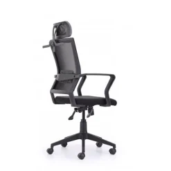 Sillón giratorio Winner Red transpirable negro 117-127x64x64 cm